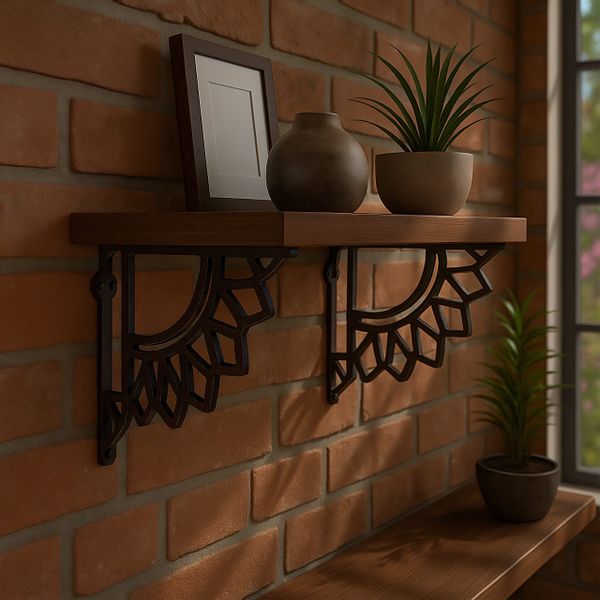 relaxdays Wandregalhalter Regalträger 2er Set Mandala-Design, günstig online kaufen