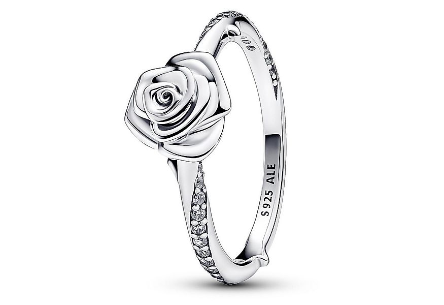 Pandora Silberring Damenring Blühende Rose Silber günstig online kaufen
