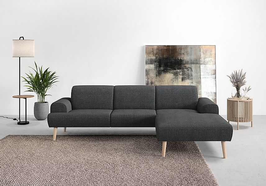 andas Ecksofa »Swift Scandic Design, Federkern für hohen Sitzkomfort, L-For günstig online kaufen