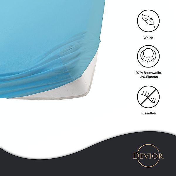 Devior Spannbettlaken Premium Spannbetttuch Bettlaken Betttücher günstig online kaufen