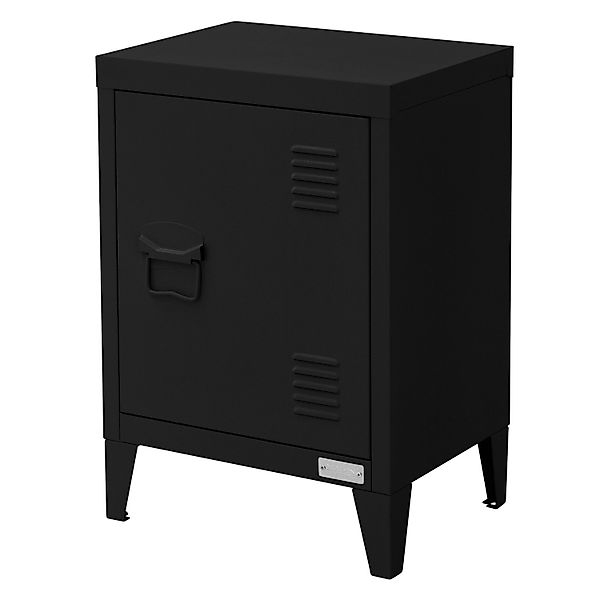 ML-Design 3Er Set Aktenschrank 40x30x57,5 cm Schwarz Stahl Freistehend günstig online kaufen