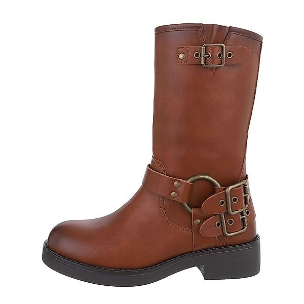 Ital-Design Damen Bikerschuhe Biker Westernstiefel (85276004) günstig online kaufen
