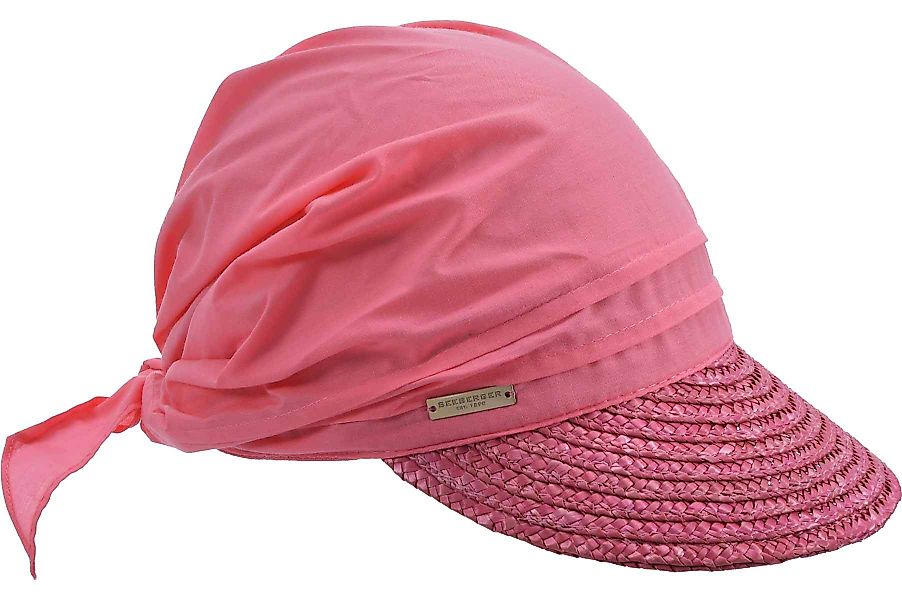 Seeberger Sonnenhut Strohborte Schirmmütze mit Stoffkopf günstig online kaufen