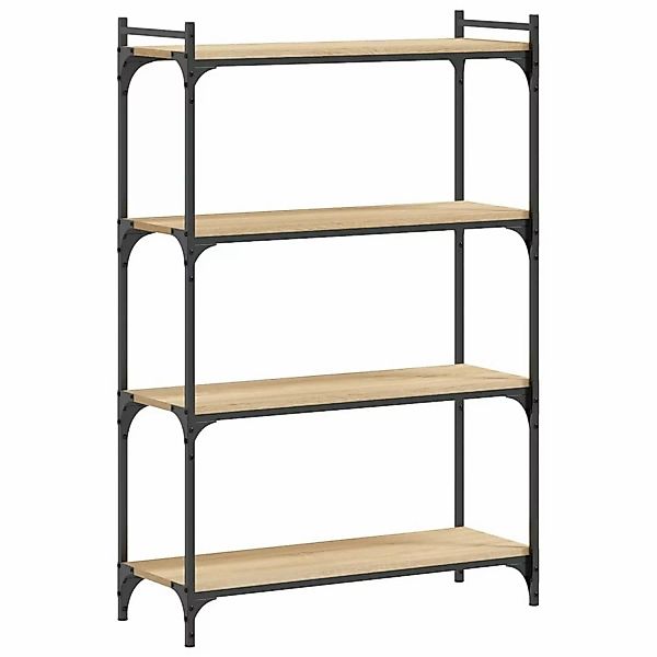 VidaXL Bücherregal 4 Böden Sonoma-Eiche 80x30x120 cm Holzwerkstoff günstig online kaufen