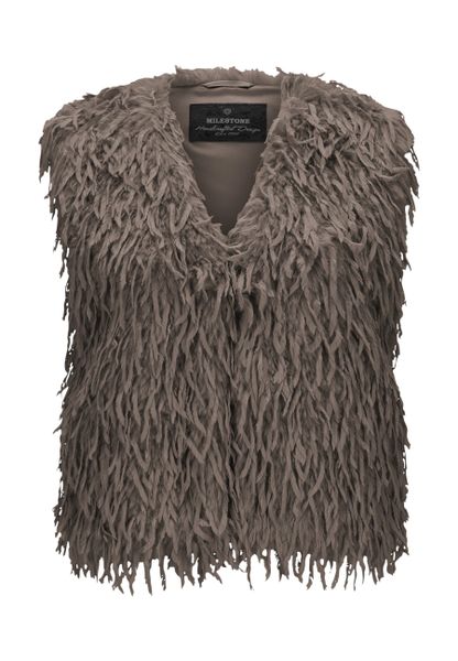 Milestone Fellimitatweste MSMichelle Damen Kunstfellweste elegant, günstig online kaufen