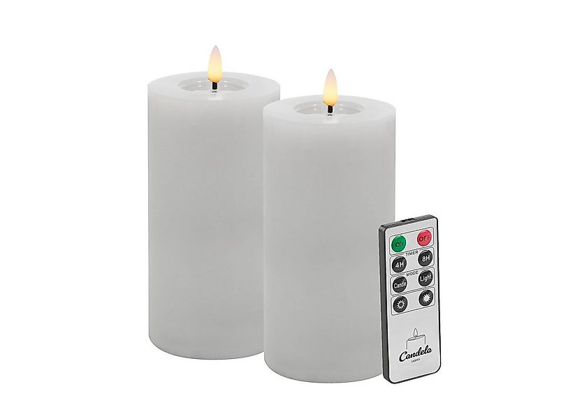 LC Home LED-Kerze LED Kerzen Set Winter Echtwachs Timerfunktion Fernbedienu günstig online kaufen