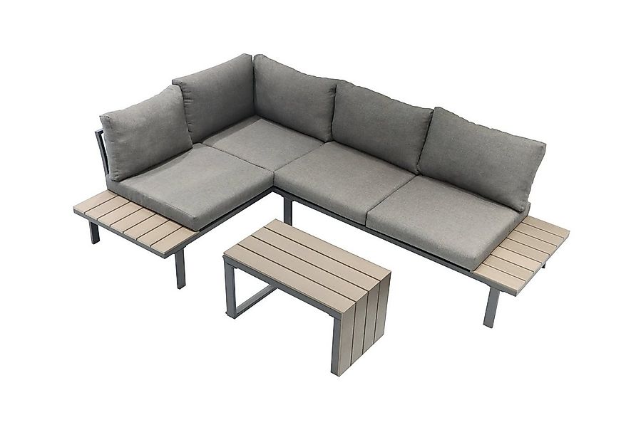 ONDIS24 Gartenlounge-Set Ecksitzgarnitur Gartenmöbel-Set Eckbank, (3-tlg), günstig online kaufen