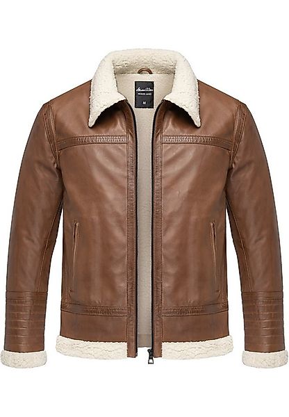Amaci&Sons Lederjacke OATMAN Lederjacke Herren gefüllte Fell Lederjacke günstig online kaufen