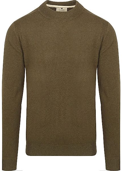 Anerkjendt Lammwolle Pullover Rico Olivgrün - Größe M günstig online kaufen