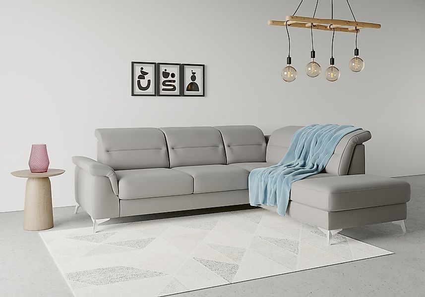 sit&more Ecksofa "Sinatra L-Form", mit Ottomane, optional mit Kopfteilverst günstig online kaufen