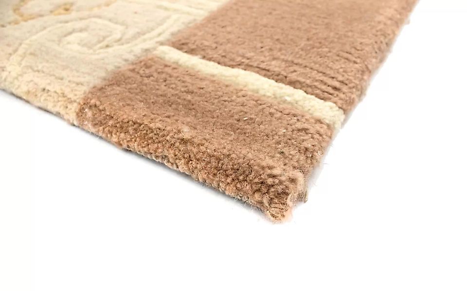 morgenland Wollteppich »Nepal Teppich handgeknüpft braun«, rechteckig, hand günstig online kaufen