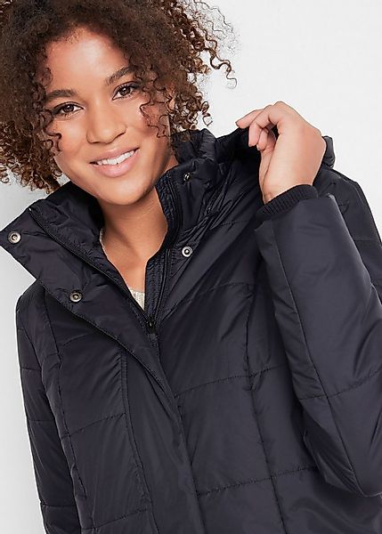 bonprix Steppmantel mit abnehmbarer Kapuze, mit Eingrifftaschen, mit Stehkr günstig online kaufen