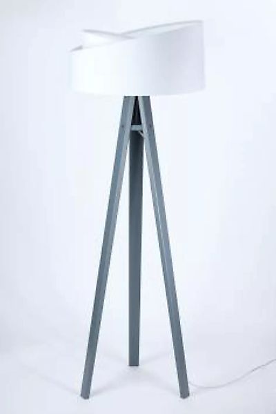 Stehlampe TONYA Braun Holz 145cm Dreibein Wohnzimmer günstig online kaufen