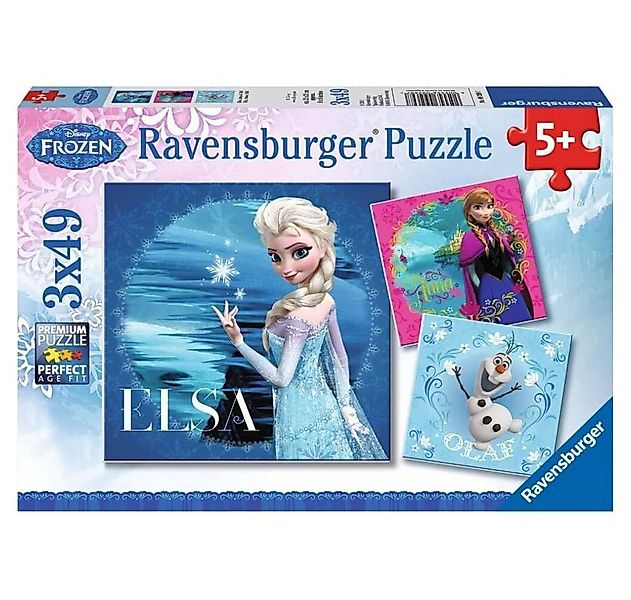 Ravensburger Puzzle Disney Frozen Puzzle: Elsa, Anna & Olaf, 3x49tlg., Puzz günstig online kaufen