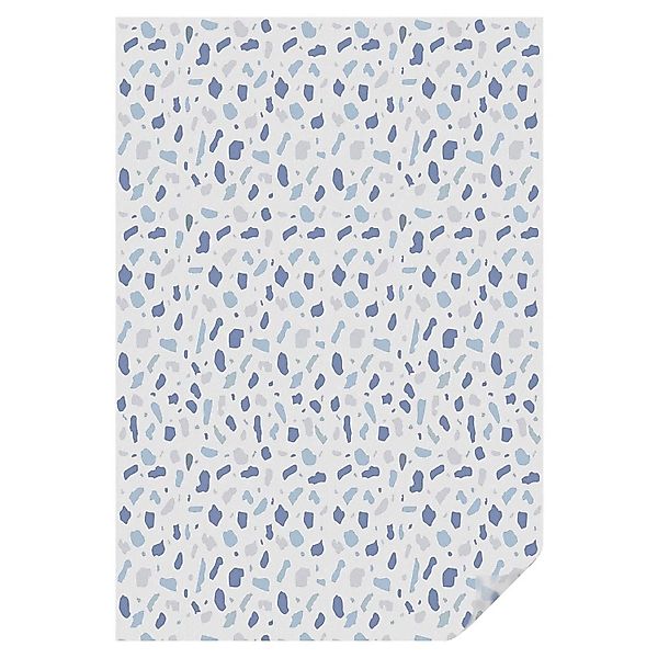 Tulup Buntglasfolie Blaue Muster Buntglas Fensterfolie 100x146 cm Blau Sich günstig online kaufen