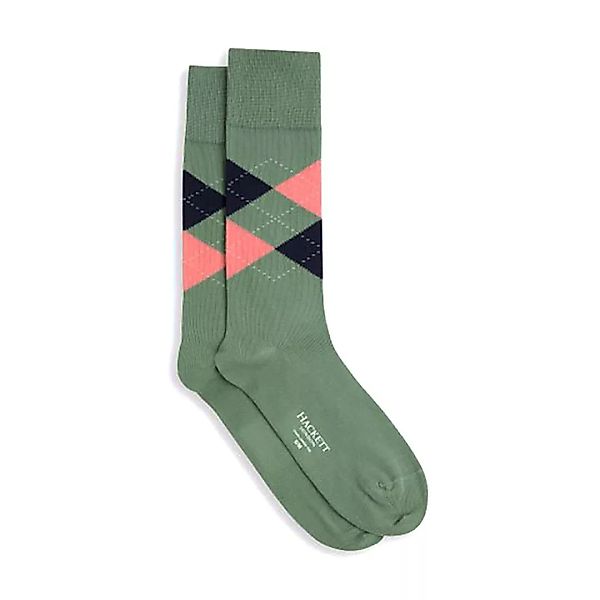 Hackett Summer Argyle Socken M-L Green günstig online kaufen