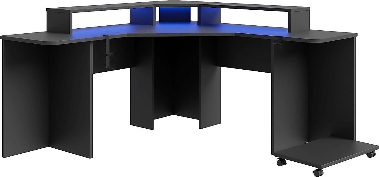 FORTE Gamingtisch Tezaur, mit RGB-Beleuchtung, Breite günstig online kaufen