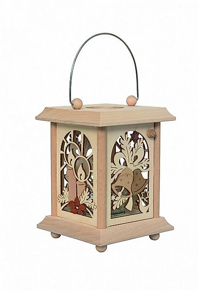 Kuhnert Kerzenlaterne 27032, Weihnacht, hochwertige Tischlaterne aus Holz, günstig online kaufen