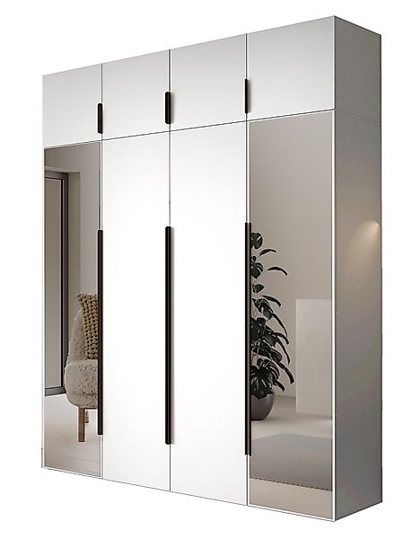 Compleo Drehtürenschrank Kleiderschrank mit Aufsatz, Hochschrank, günstig online kaufen