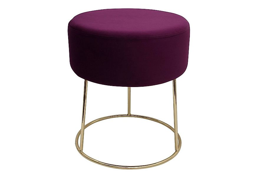 ECHTWERK Sitzwürfel Sitzhocker Marylin mit Samtbezug, Schminkhocker mit Met günstig online kaufen