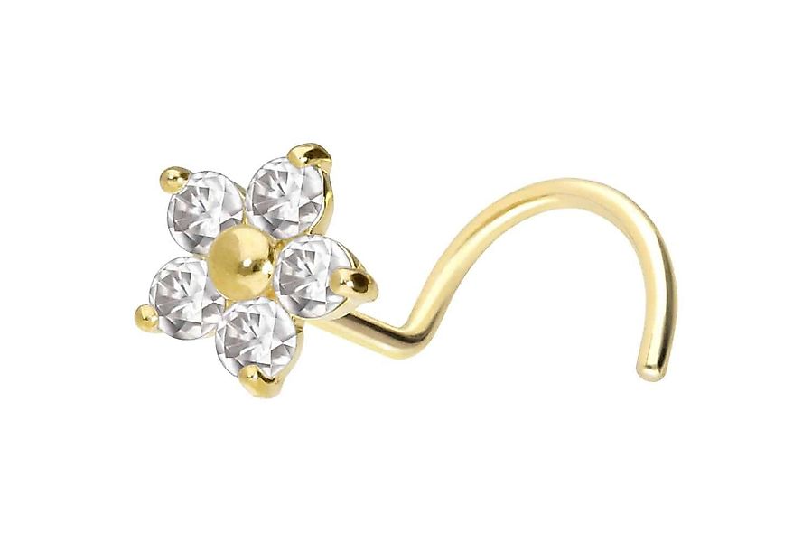 PIERCINGLINE Nasenpiercing 14/18 Karat Gold Nasenstecker günstig online kaufen
