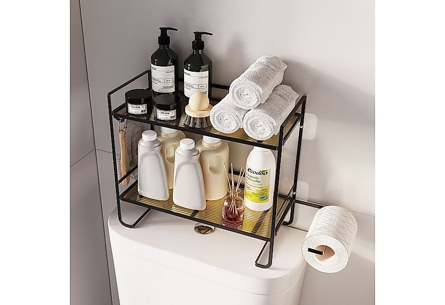 GarveeMore Badregal Neu Über der Toilette Lagerung Regal, 2-Tier Bad Lageru günstig online kaufen