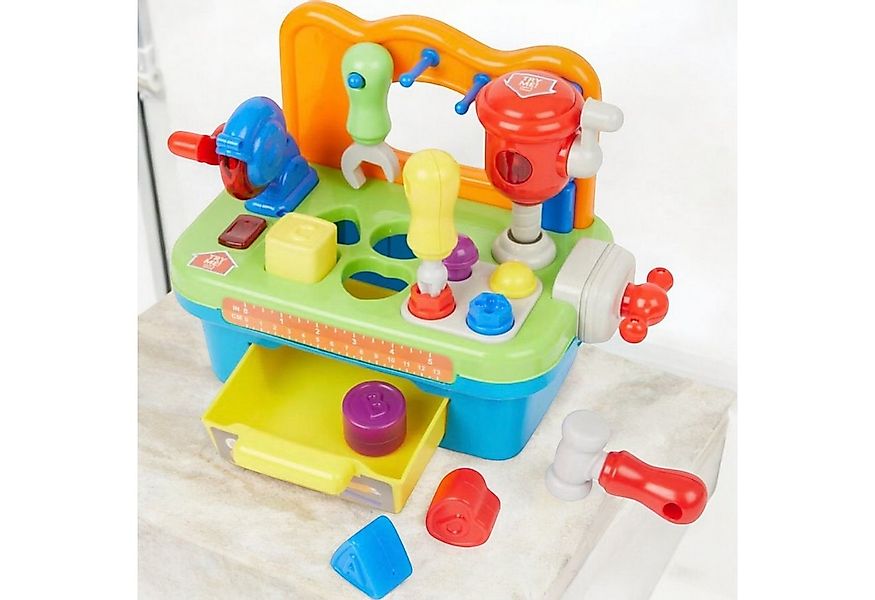 Preis-Shop24 Motorikwürfel Tool Box Werkbank für kinder, Little DIYer günstig online kaufen