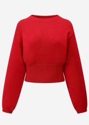 SASSYCLASSY Strickpullover Pullover mit Ballonärmeln und günstig online kaufen