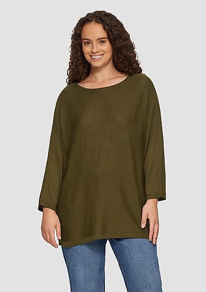 QS 3/4 Arm-Pullover Strickpullover (1-tlg) günstig online kaufen