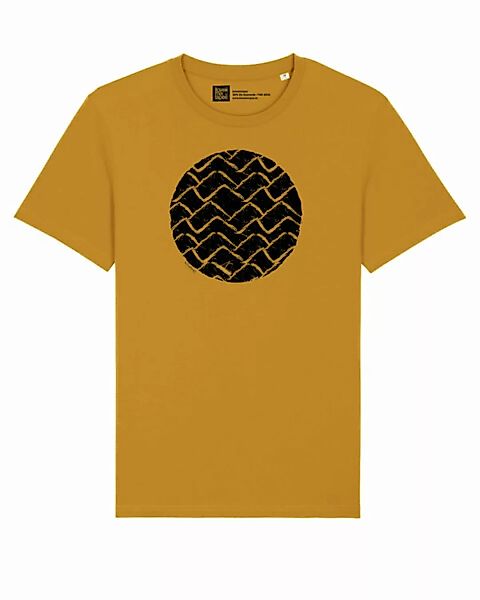 Herren T-shirt Mit Wellen Im Kreis Aus 100% Biobaumwolle günstig online kaufen
