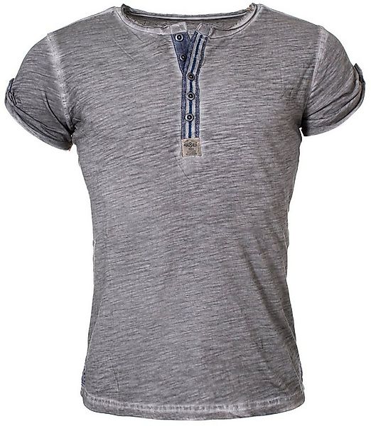 Key Largo T-Shirt für Herren Arena button vintage Look MT00023 mit Knopflei günstig online kaufen