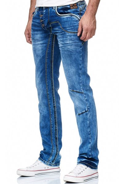 Rusty Neal Straight-Jeans "RUBEN 30" mit angesagten Ziernähten günstig online kaufen