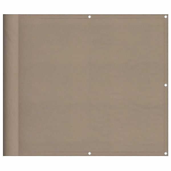 vidaXL Balkon-Sichtschutz Taupe 90x700 cm 100 % Polyester-Oxford 4000242 günstig online kaufen
