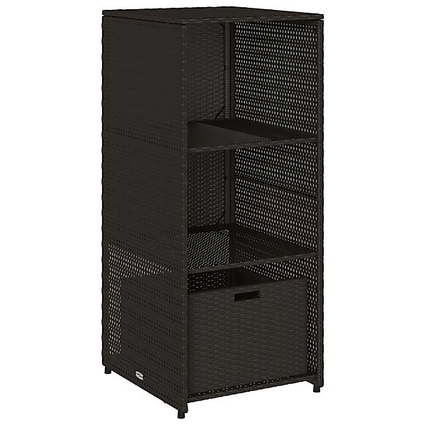 vidaXL Gartenbox Gartenschrank Schwarz 50x55x115 cm günstig online kaufen