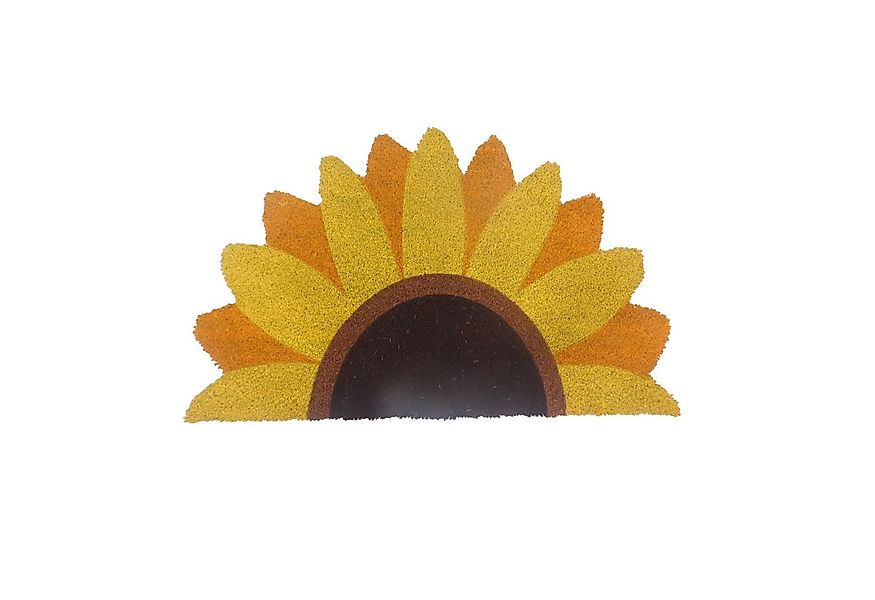 relaxdays Fußmatte Kokos Fußmatte halbrund 80x50 cm, halbrund, Höhe: 15 mm, günstig online kaufen