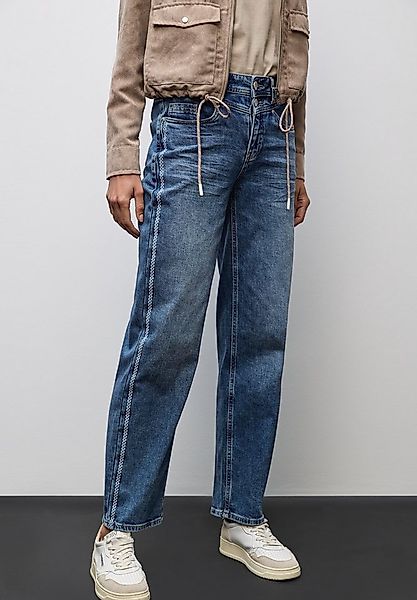 STREET ONE 5-Pocket-Jeans Style Straight Leg mit Gallonstreifen und Stretch günstig online kaufen