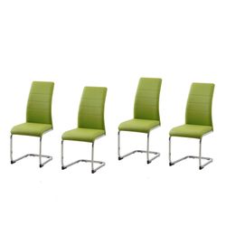 HTI-Line Freischwinger Schwingstuhl 4er Set PU günstig online kaufen