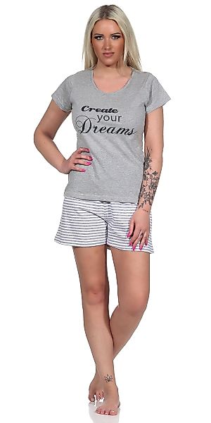 Moonline Schlafanzug Kurzer Damen Pyjama Schlafanzug günstig online kaufen