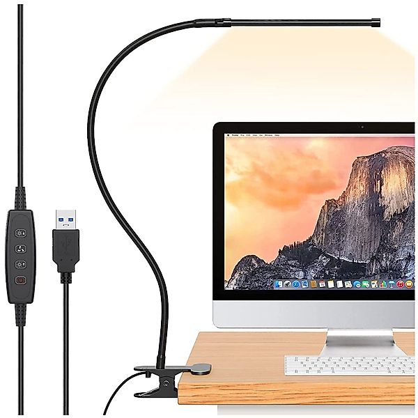 Qualra LED Leselampe Schreibtischlampe Klemmbar 3 günstig online kaufen