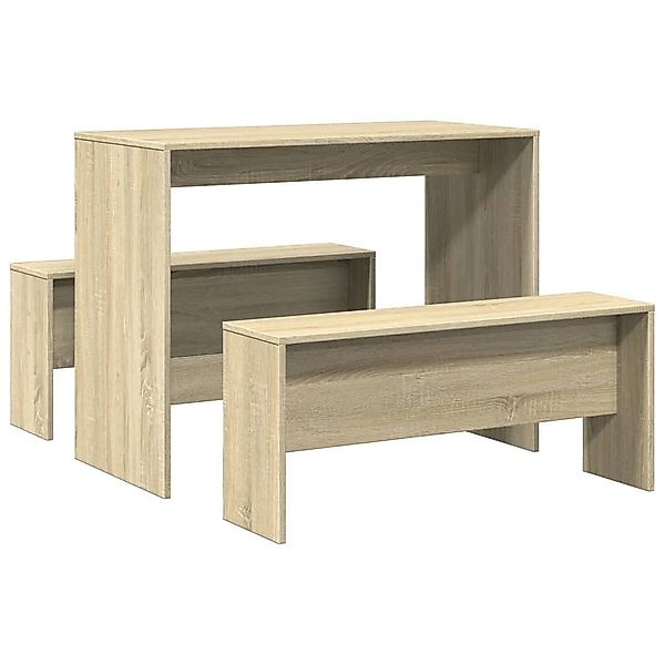 vidaXL Essgruppe 3-tlg. Esstisch und Bank günstig online kaufen