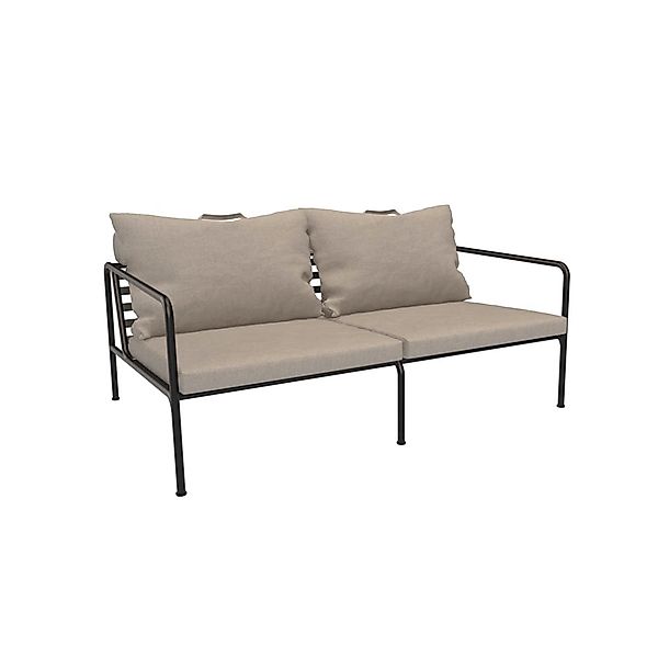 Outdoor 2-Sitzer Sofa AVON schwarz Asche günstig online kaufen