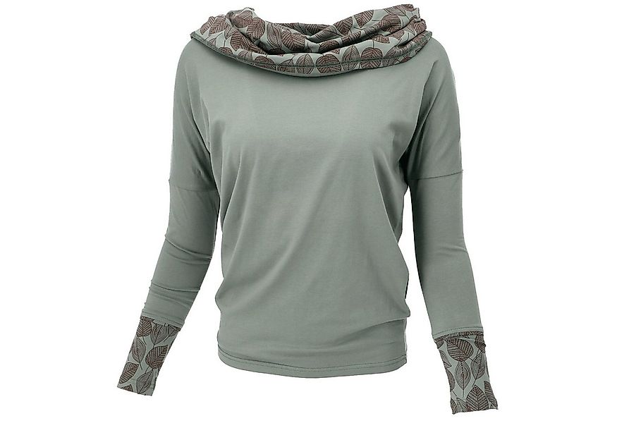 Guru-Shop Longsleeve Lockeres Longshirt aus Bio-Baumwolle, Boho.. alternati günstig online kaufen
