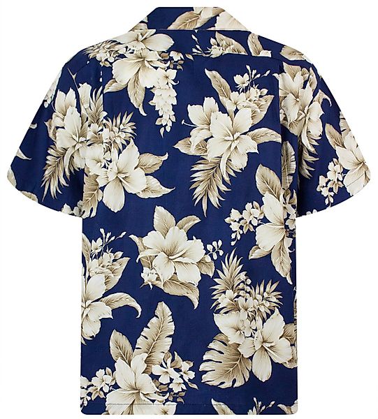 KY's Hawaiihemd Goldbraune Blume Original Hawaiihemd günstig online kaufen