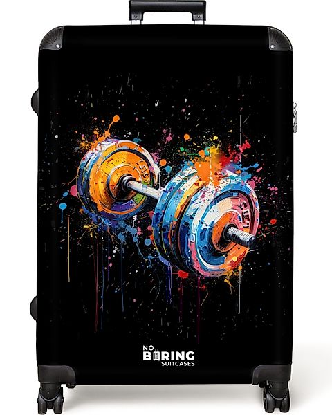 NoBoringSuitcases.com© Hartschalen-Trolley Hantel mit Graffiti 77 günstig online kaufen