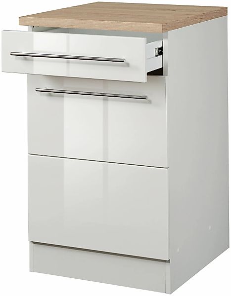 KOCHSTATION Unterschrank "KS-Wien" Breite 50 cm, mit 1 Tür und 1 Schubkaste günstig online kaufen