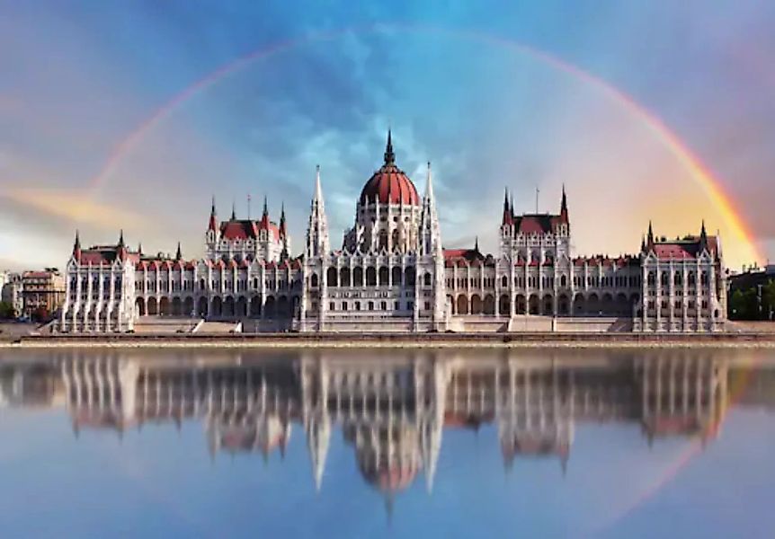 Papermoon Fototapete »Kathedrale mit Regenbogen« günstig online kaufen