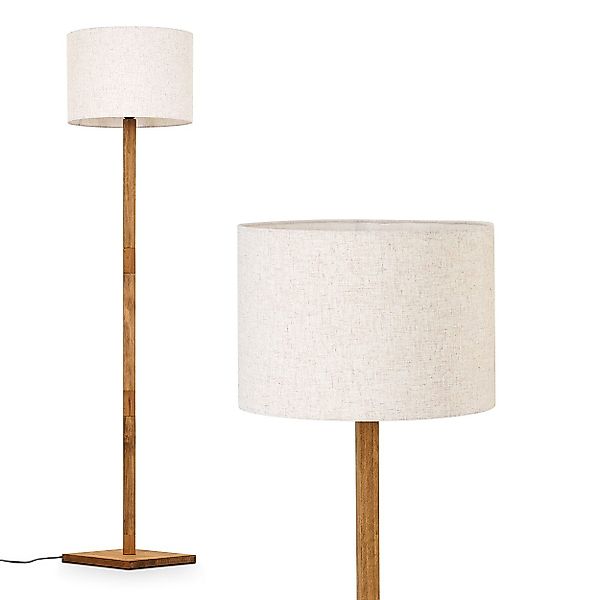 hofstein Stehlampe Stehlampe mit Holzfuß und günstig online kaufen