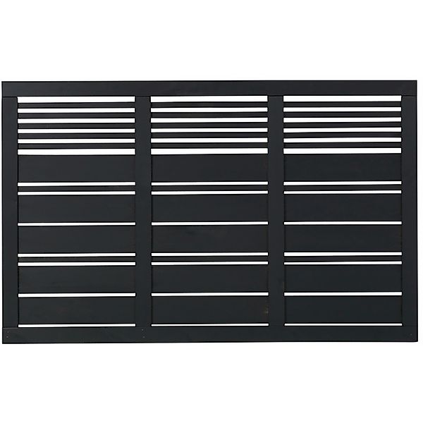 Vorgartenzaun Silence Nadelholz Schwarz 176 cm x 110 cm günstig online kaufen