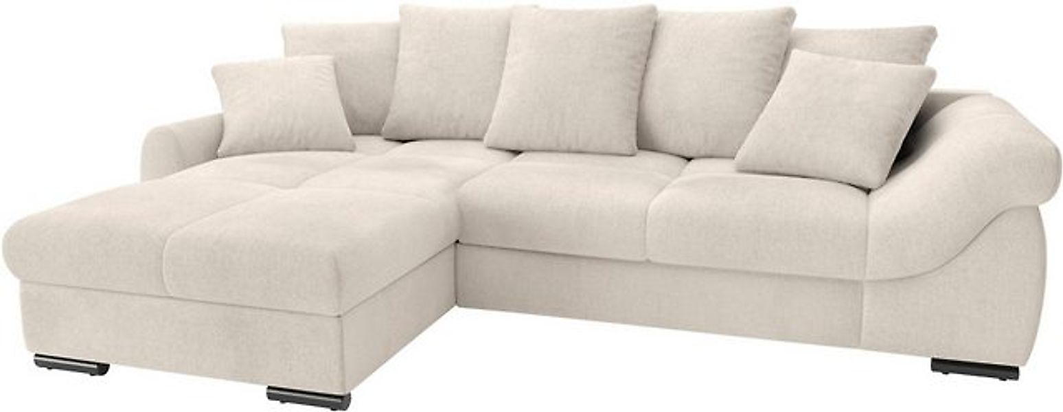 Mr. Couch Ecksofa Livorno L-Form, inkl. Hochschläfer-Bettauszug, XL-Bettkas günstig online kaufen