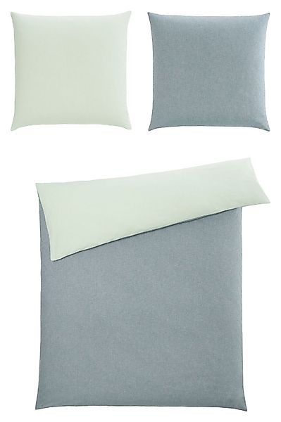 casa NOVA Bettwäsche NOELLE, Wendebettwäsche, Grün, günstig online kaufen